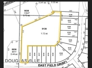 Plus de détails pour 0 E Field Dr, Douglasville, GA - Terrain à vendre