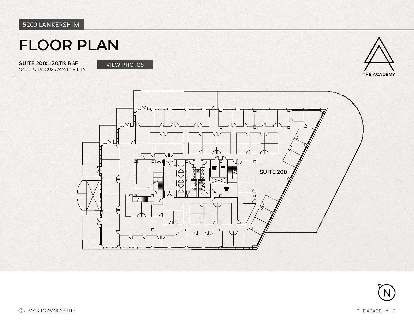 5200 Lankershim Blvd, North Hollywood, CA à louer Plan d’étage- Image 1 de 1