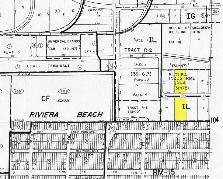 863 W 13th Ct, Riviera Beach, FL à vendre - Plan cadastral - Image 2 de 13