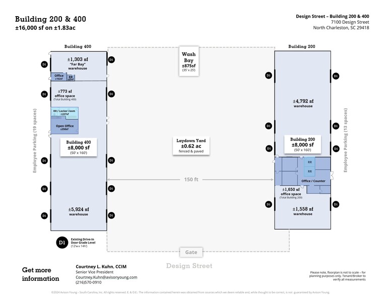 7100 Design St, North Charleston, SC for lease - Floor Plan - Image 3 of 5