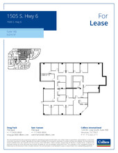 1505 S Hwy 6, Houston, TX à louer Plan d’étage- Image 1 de 1