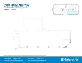 5410 Maryland Way, Brentwood, TN for lease Floor Plan- Image 1 of 1