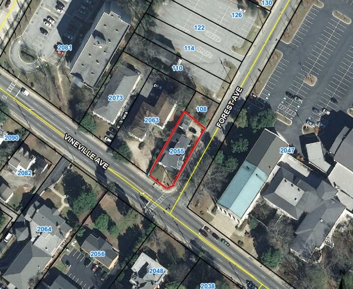 2055 Vineville Ave, Macon-Bibb, GA for sale - Aerial - Image 2 of 3