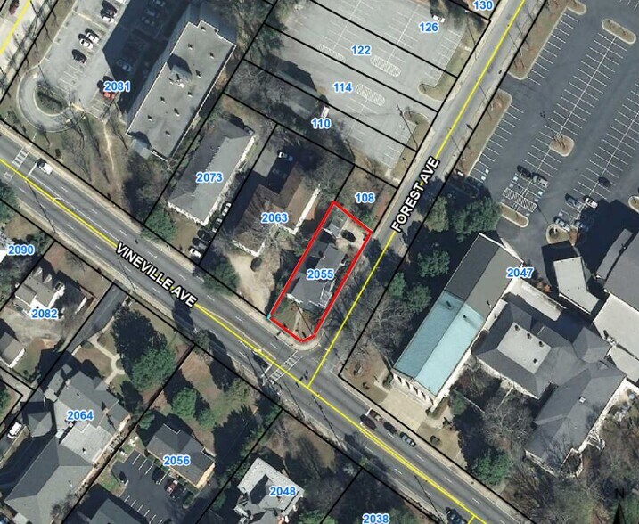 2055 Vineville Ave, Macon, GA à vendre - Aérien - Image 2 de 3