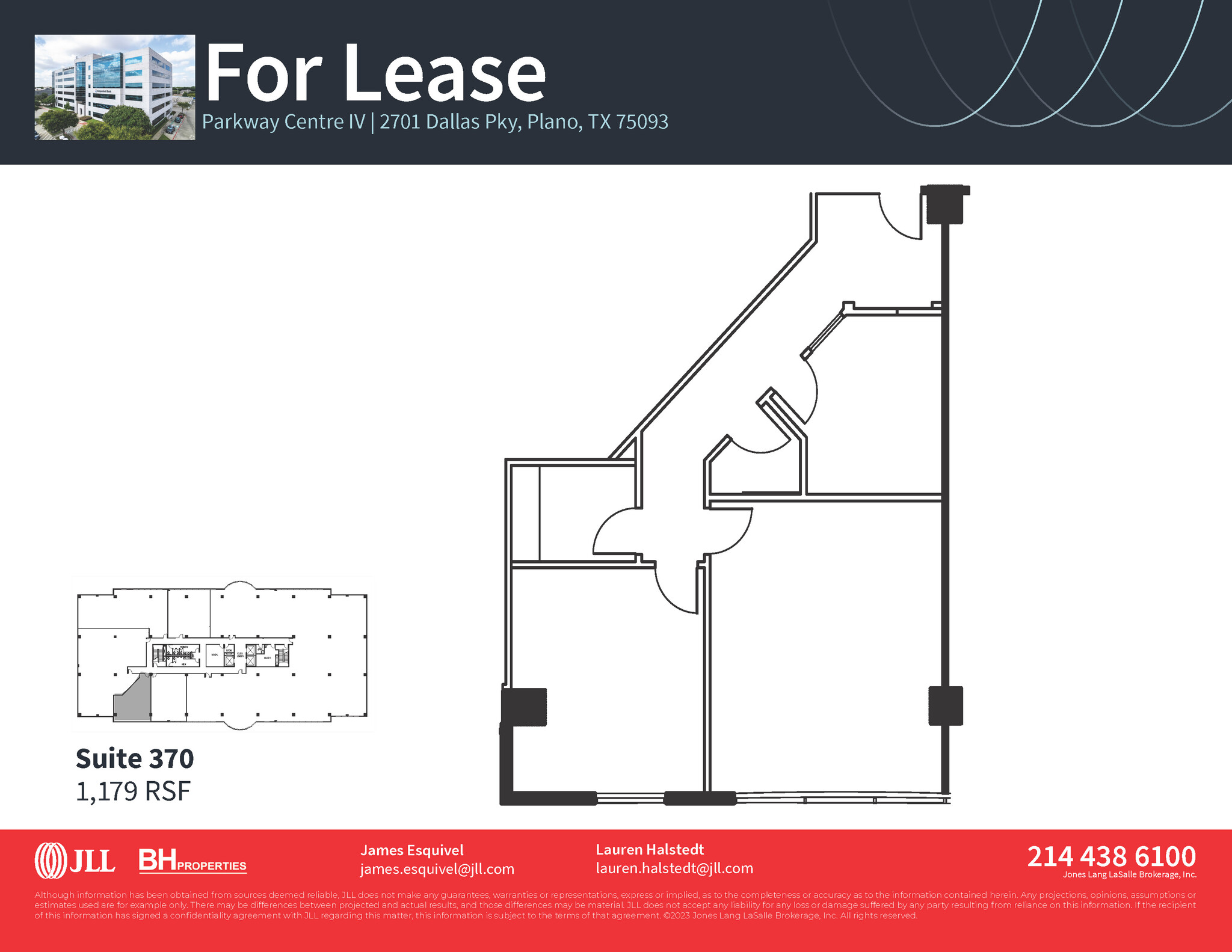 2701 Dallas Pky, Plano, TX à louer Plan d  tage- Image 1 de 1