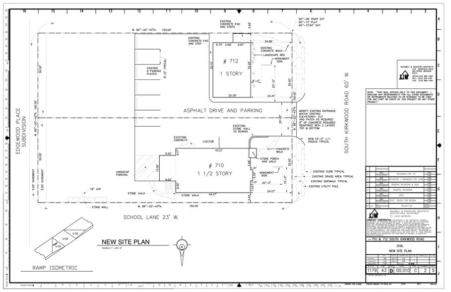 712 S Kirkwood Rd, Kirkwood, MO à louer - Plan de site - Image 3 de 3