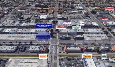 104 S Maclay Ave, San Fernando, CA - AERIAL map view