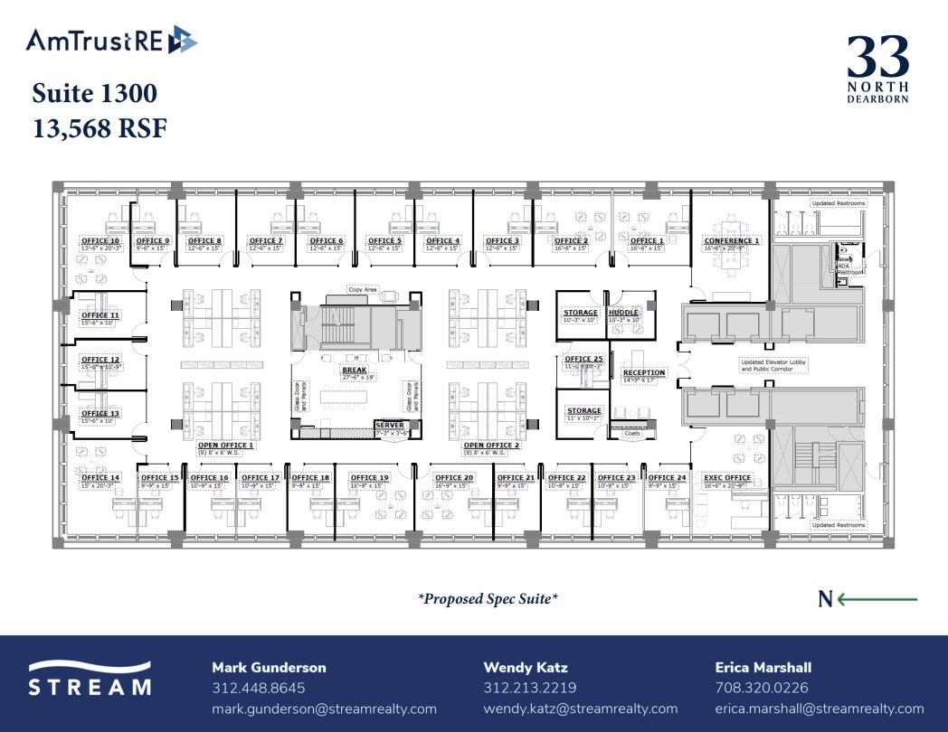 33 N Dearborn St, Chicago, IL à louer Plan d’étage- Image 1 de 1