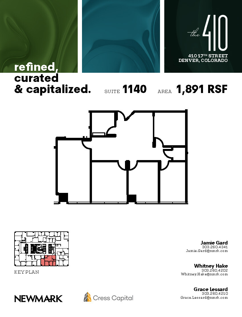 410 17th St, Denver, CO for lease Floor Plan- Image 1 of 1