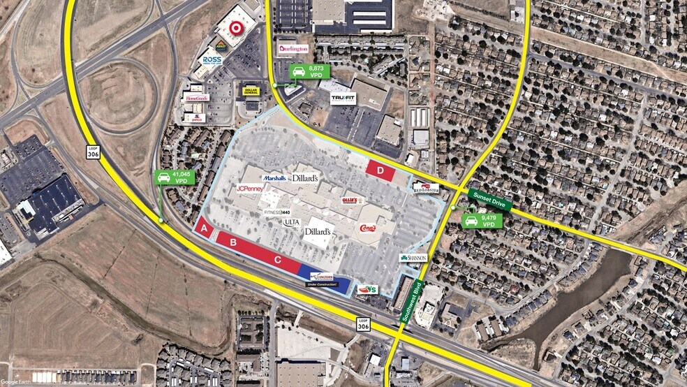 4001 Sunset Dr, San Angelo, TX à vendre - Aérien - Image 2 de 12