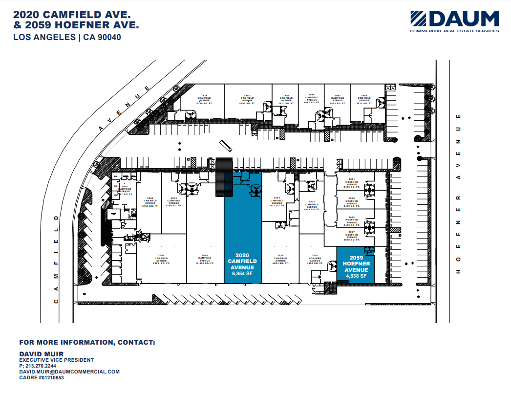 2000-2032 Camfield Ave, Commerce, CA à louer Plan d  tage- Image 1 de 1