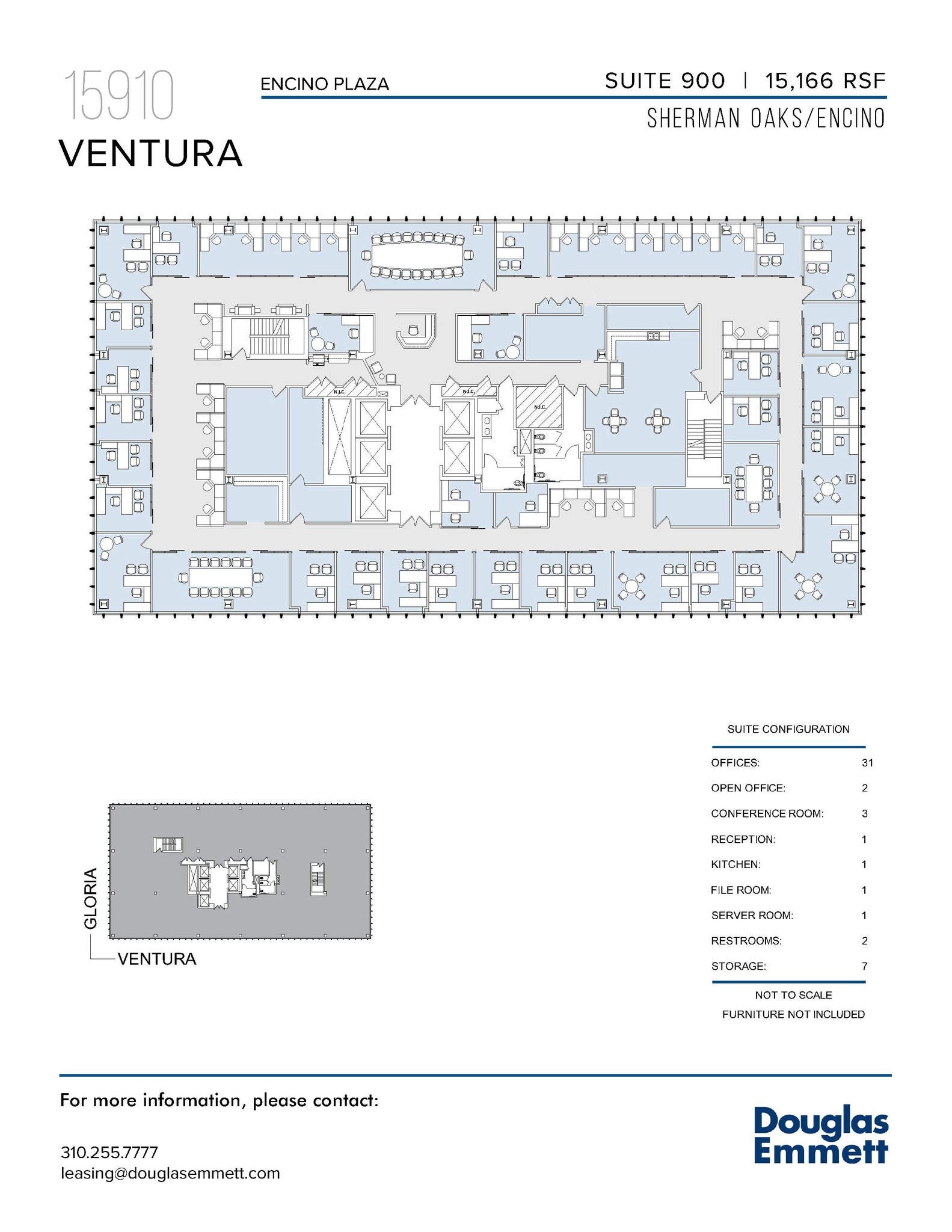 15910 Ventura Blvd, Encino, CA for lease Floor Plan- Image 1 of 1