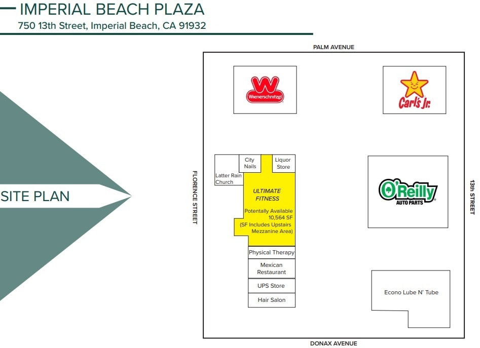 750 13th St, Imperial Beach, CA à louer Plan de site- Image 1 de 1
