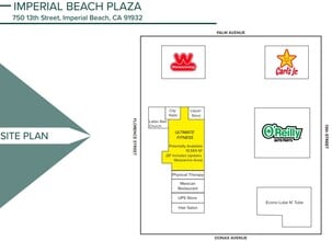 750 13th St, Imperial Beach, CA à louer Plan de site- Image 1 de 1