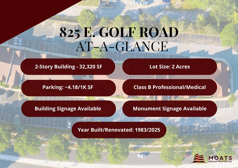 825 E Golf Rd, Arlington Heights, IL à louer - Photo du bâtiment - Image 3 de 19