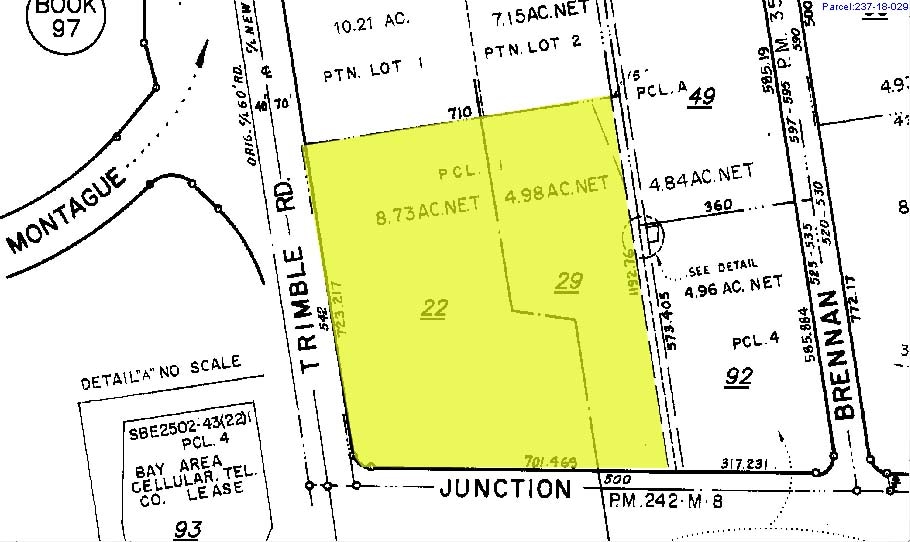 550-560 E Trimble Rd, San Jose, CA for lease - Plat Map - Image 2 of 8