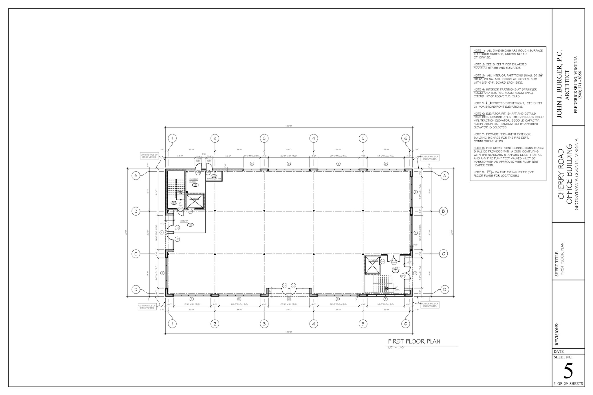 Cherry Road, Fredericksburg, VA à louer Plan d’étage- Image 1 de 2