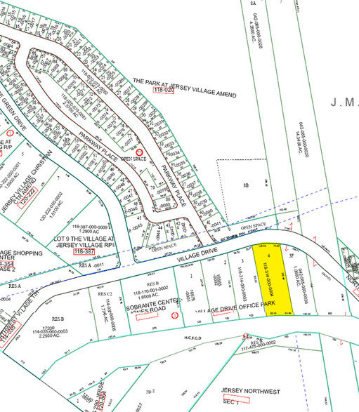 16545 Village Dr, Jersey Village, TX à vendre - Plan cadastral - Image 2 de 6