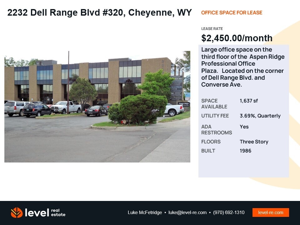 2232 Dell Range Blvd, Cheyenne, WY for lease Building Photo- Image 1 of 2