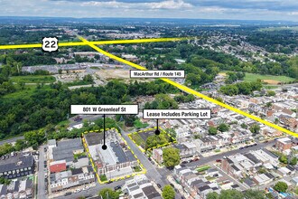 801 W Greenleaf St, Allentown, PA - Aerial  map view