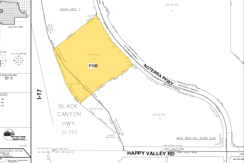 25600 N Norterra Pky, Phoenix, AZ for lease - Plat Map - Image 2 of 5