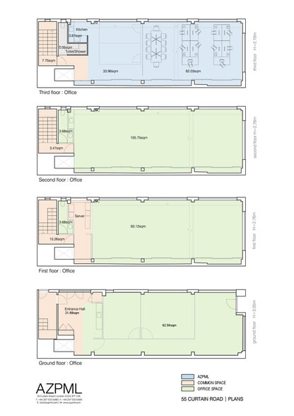 55 Curtain Rd, London for lease - Floor Plan - Image 2 of 24