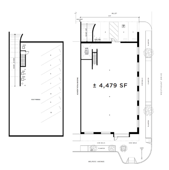 8552 Melrose Ave, West Hollywood, CA for lease Floor Plan- Image 1 of 1