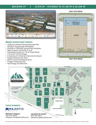 Plus de détails pour 20321-20431 E 35th Dr, Aurora, CO - Industriel à louer
