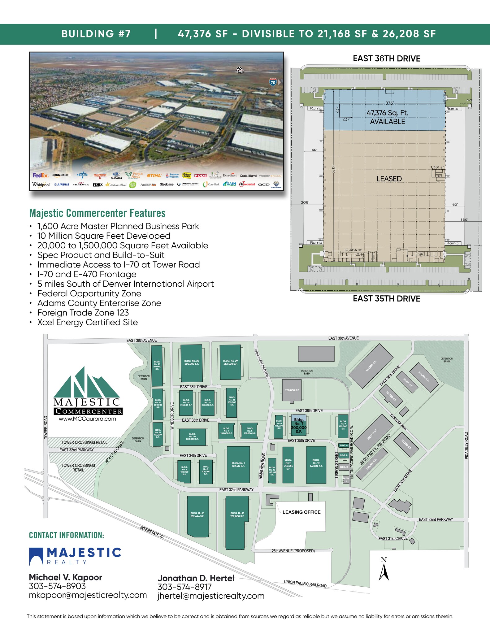 20321-20431 E 35th Dr, Aurora, CO for lease Site Plan- Image 1 of 6