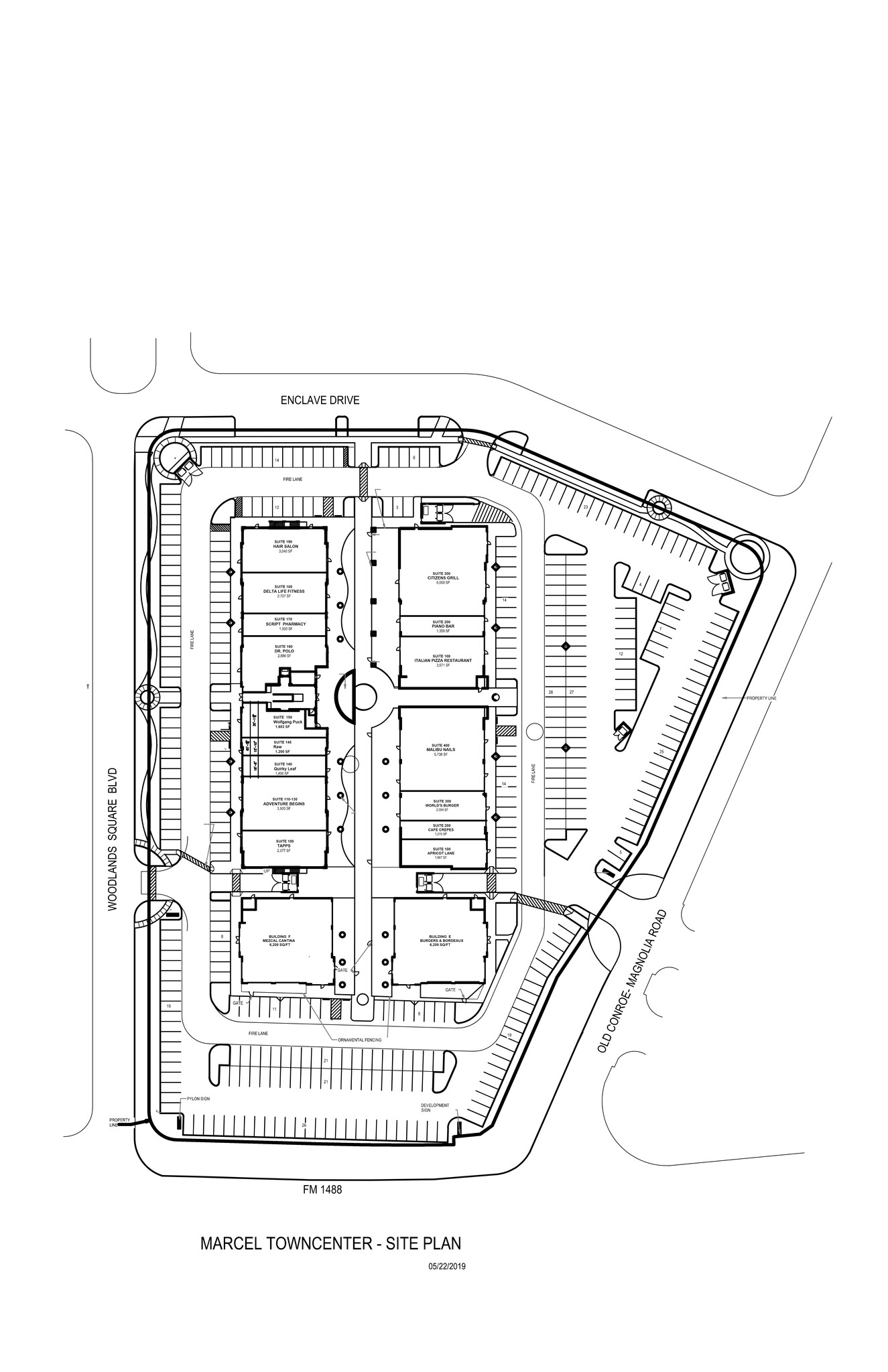 525 Woodland Square Blvd, Conroe, TX for lease Site Plan- Image 1 of 1