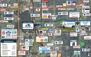 6333 S Peoria Ave, Tulsa, OK - Aérien  Vue de la carte