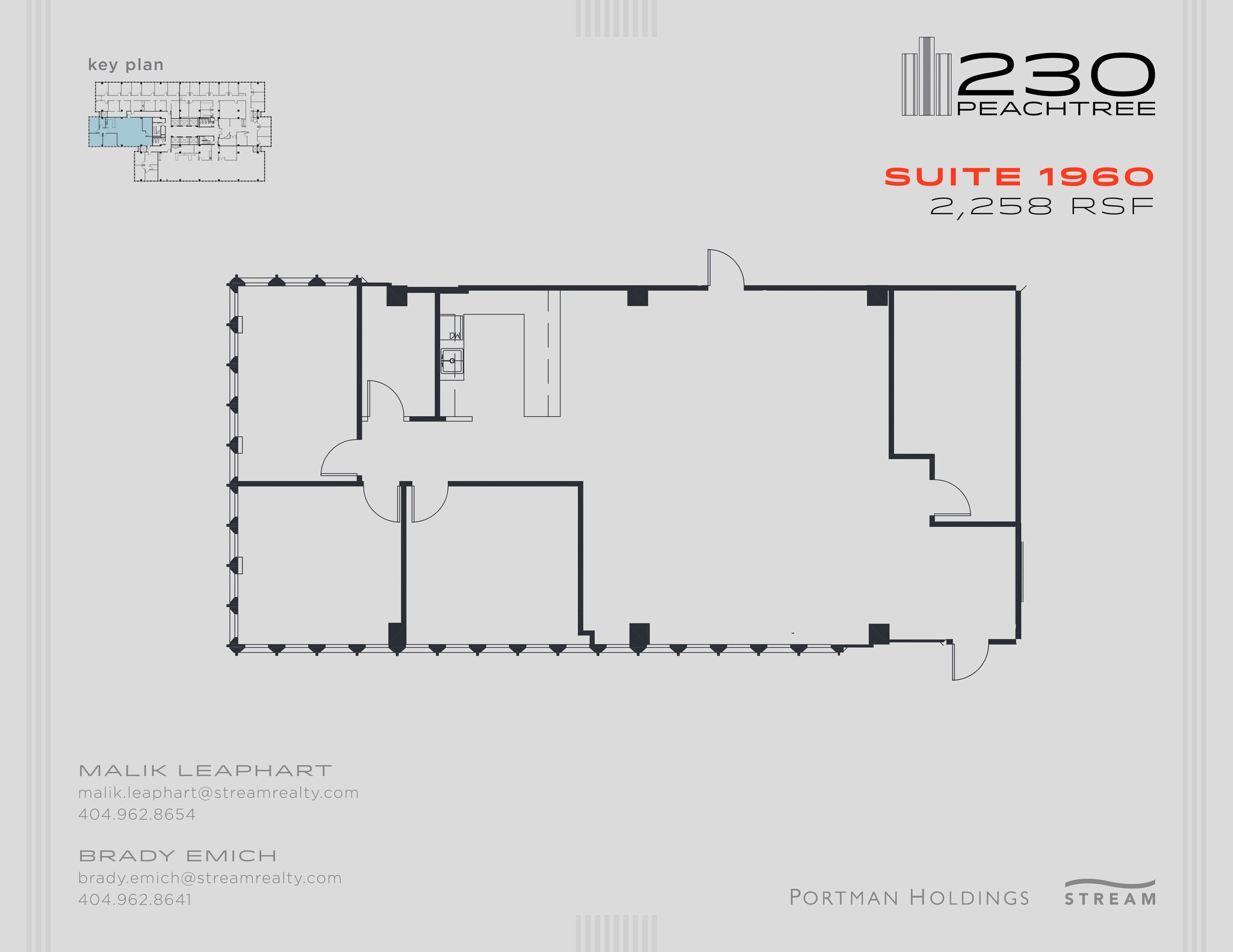 230 Peachtree St NW, Atlanta, GA à louer Plan de site- Image 1 de 1