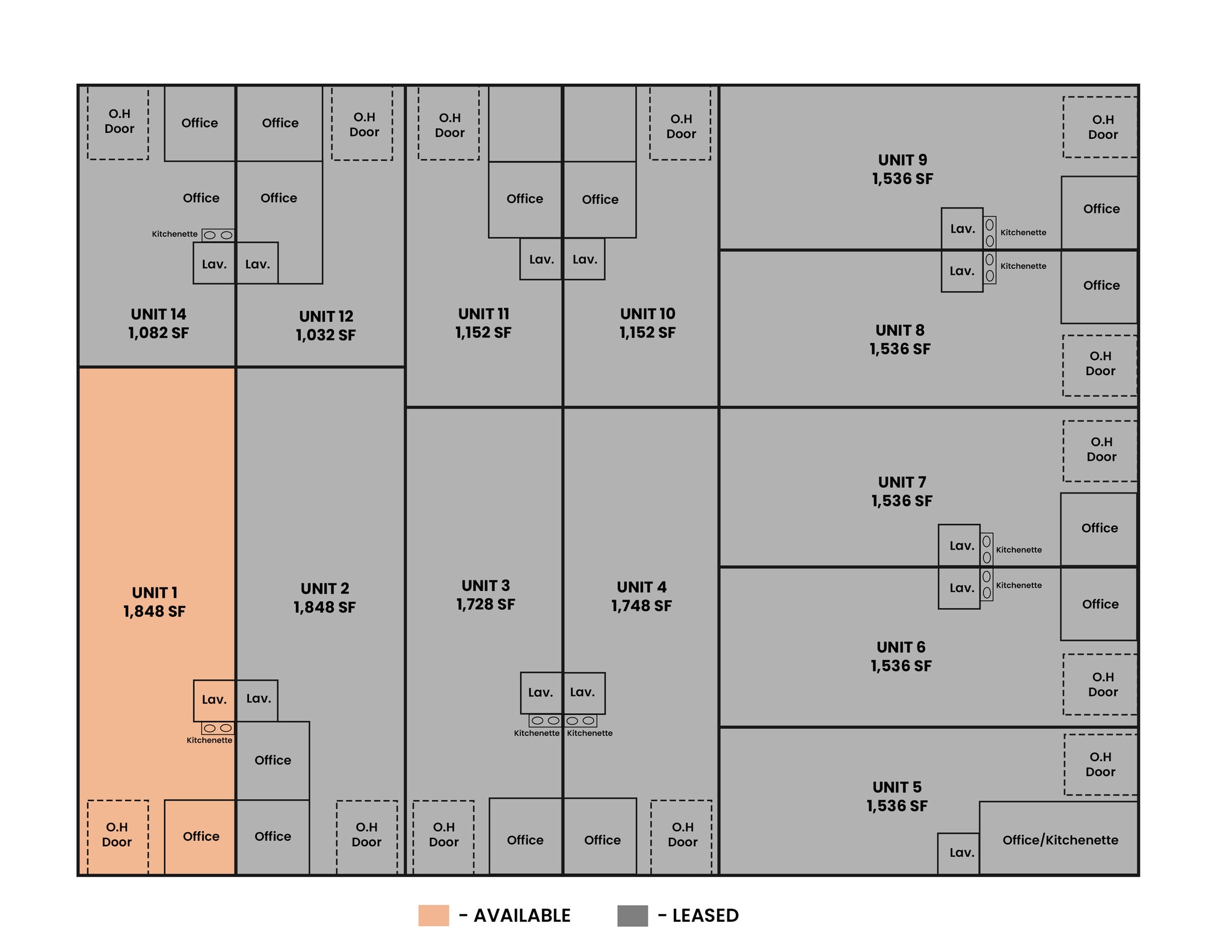 16010 W 5th Ave, Golden, CO à louer Plan d’étage- Image 1 de 1