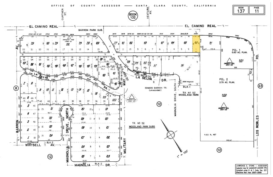 3960 El Camino Real, Palo Alto, CA for lease - Plat Map - Image 2 of 4