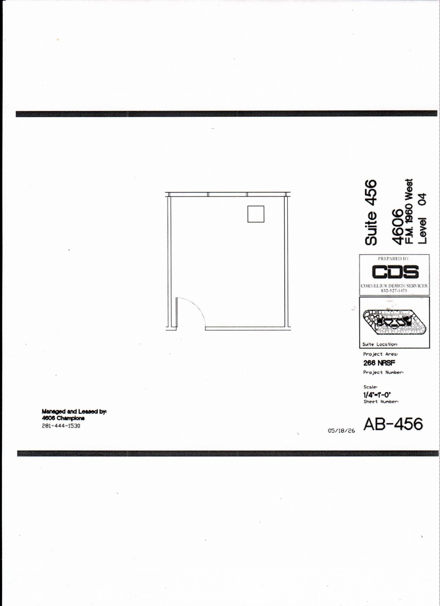 4606 FM 1960 W, Houston, TX à vendre Plan d’étage- Image 1 de 2