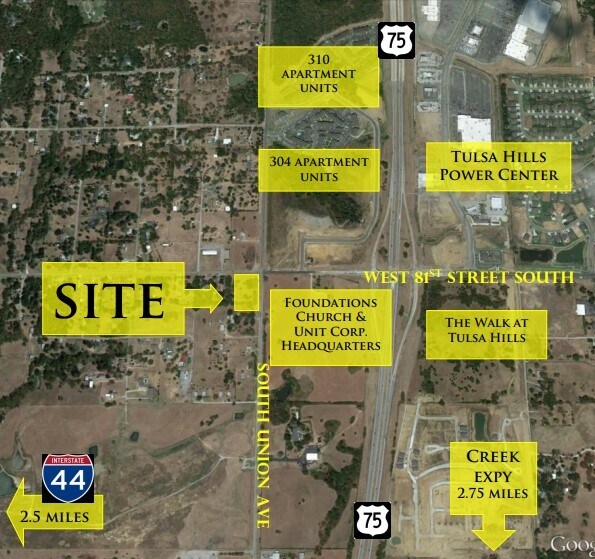 SW 81st St & Union Ave, Tulsa, OK for sale - Building Photo - Image 1 of 1