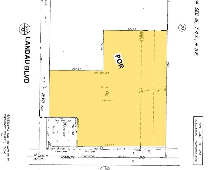 68100 Ramon Rd, Cathedral City, CA à louer - Plan cadastral - Image 2 de 27