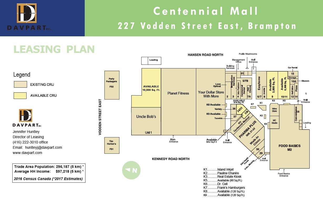 225-227 Vodden St, Brampton, ON à louer Plan d’étage- Image 1 de 1