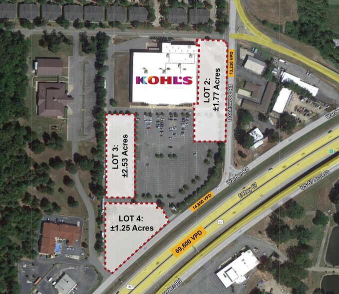 Warden Rd & Brookswood Rd, Sherwood, AR for sale - Primary Photo - Image 1 of 3