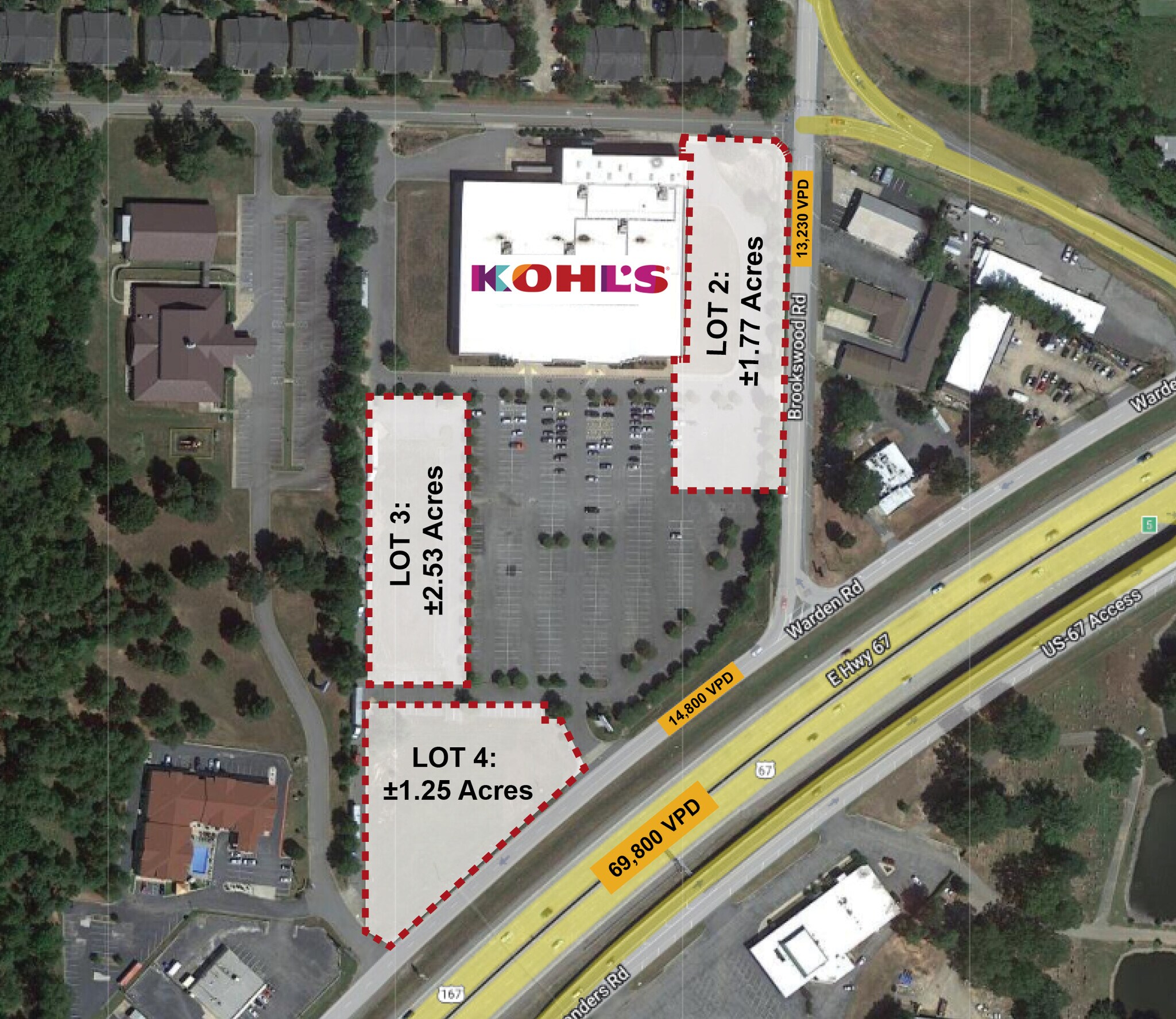 Warden Rd & Brookswood Rd, Sherwood, AR à vendre Photo principale- Image 1 de 4