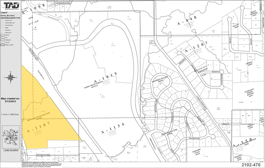 1301 Solana Blvd, Westlake, TX à louer - Plan cadastral - Image 2 de 22