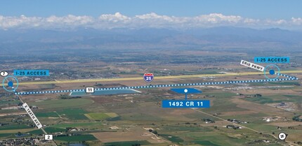 1492 County Road 11 - LAND, Erie, CO - AÉRIEN  Vue de la carte - Image1