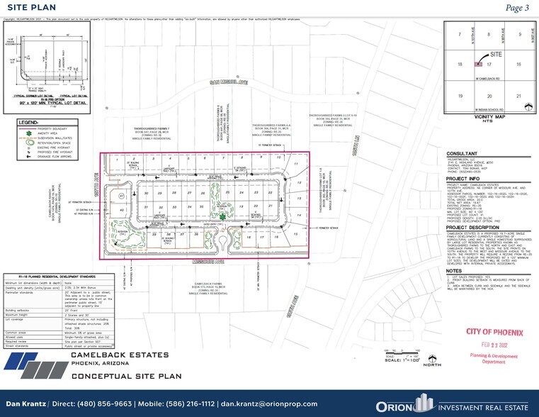 Missouri Ave, Phoenix, AZ à vendre - Plan de site - Image 2 de 3