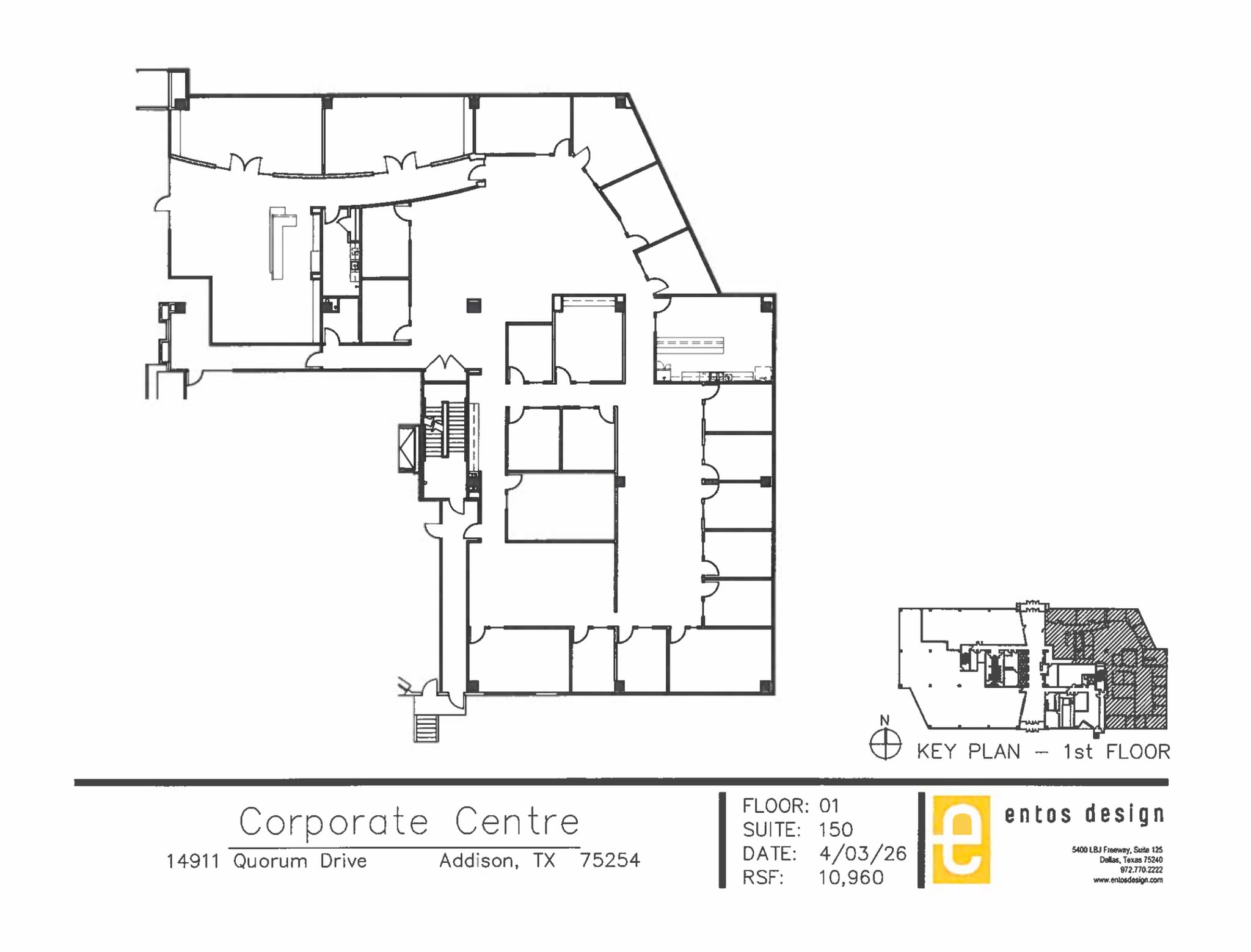 14911 Quorum Dr, Addison, TX à louer Plan d’étage- Image 1 de 1