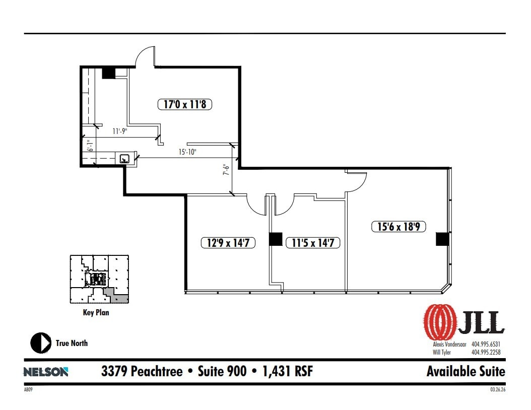 3379 Peachtree Rd NE, Atlanta, GA for lease Floor Plan- Image 1 of 1
