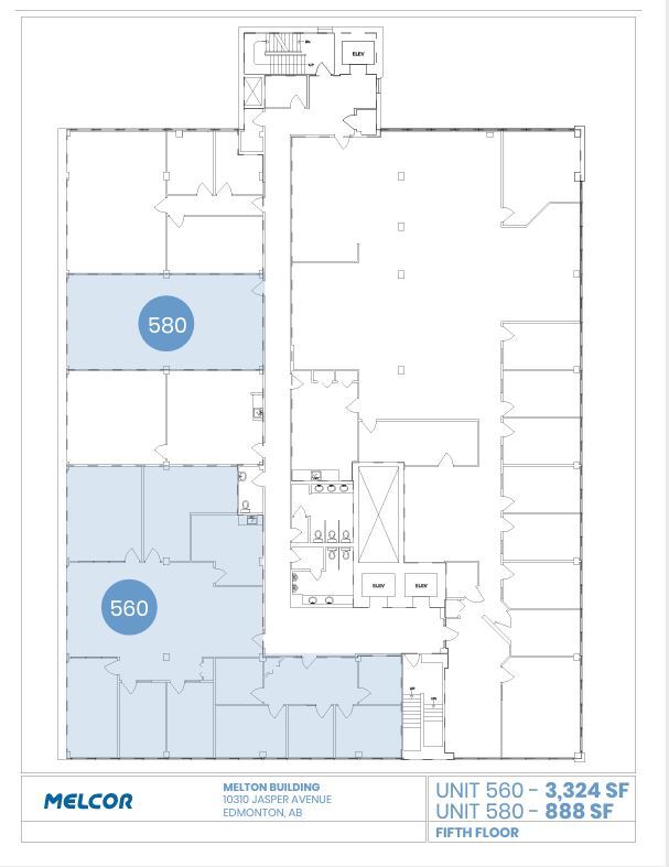 10310-10320 Jasper Ave NW, Edmonton, AB à louer Plan d’étage- Image 1 de 1