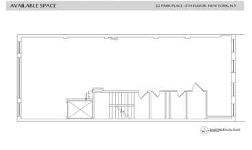 22 Park Pl, New York, NY for lease Floor Plan- Image 1 of 2