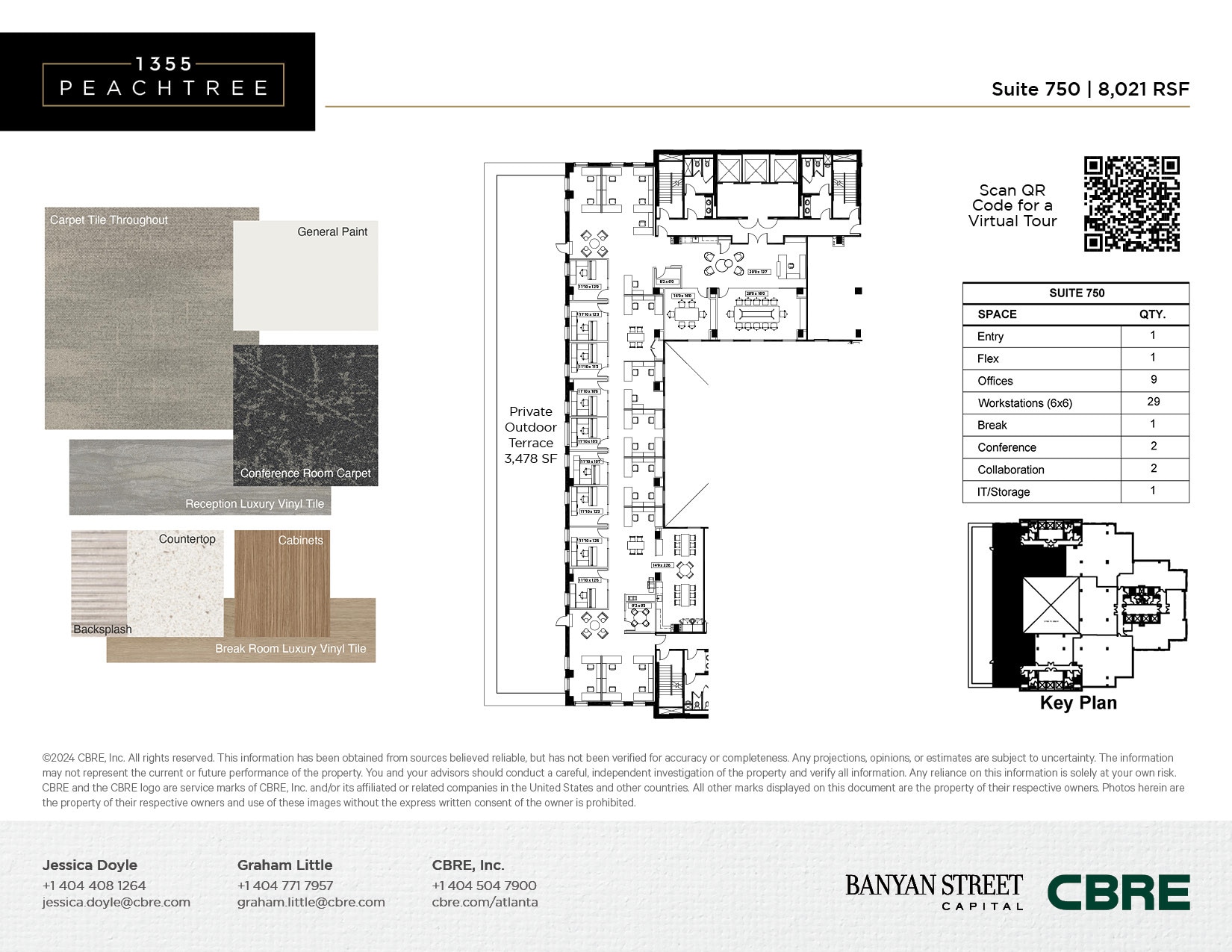 1355 Peachtree St NE, Atlanta, GA for lease Floor Plan- Image 1 of 2
