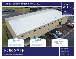 Plus de détails pour 175 S Danebo Ave, Eugene, OR - Industriel à vendre