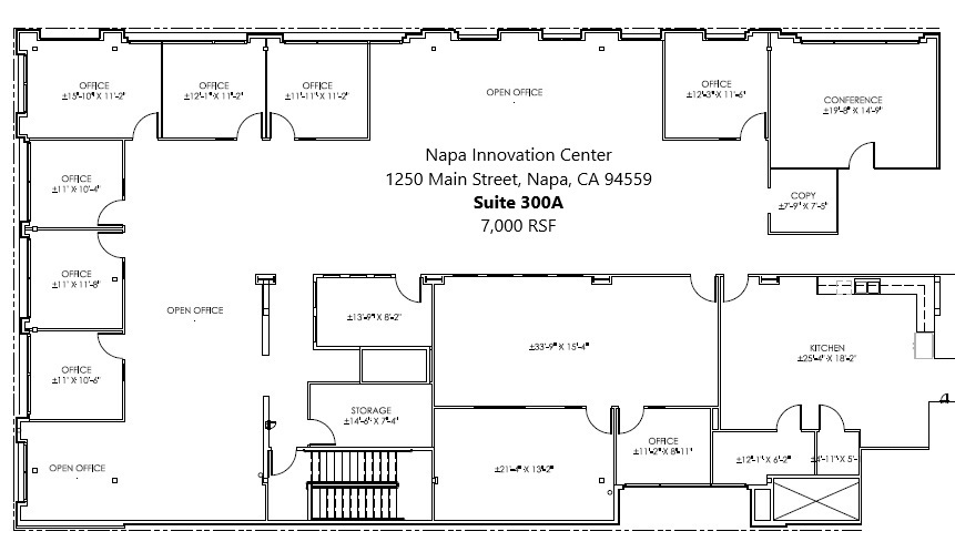 1250 Main St, Napa, CA for lease Floor Plan- Image 1 of 1